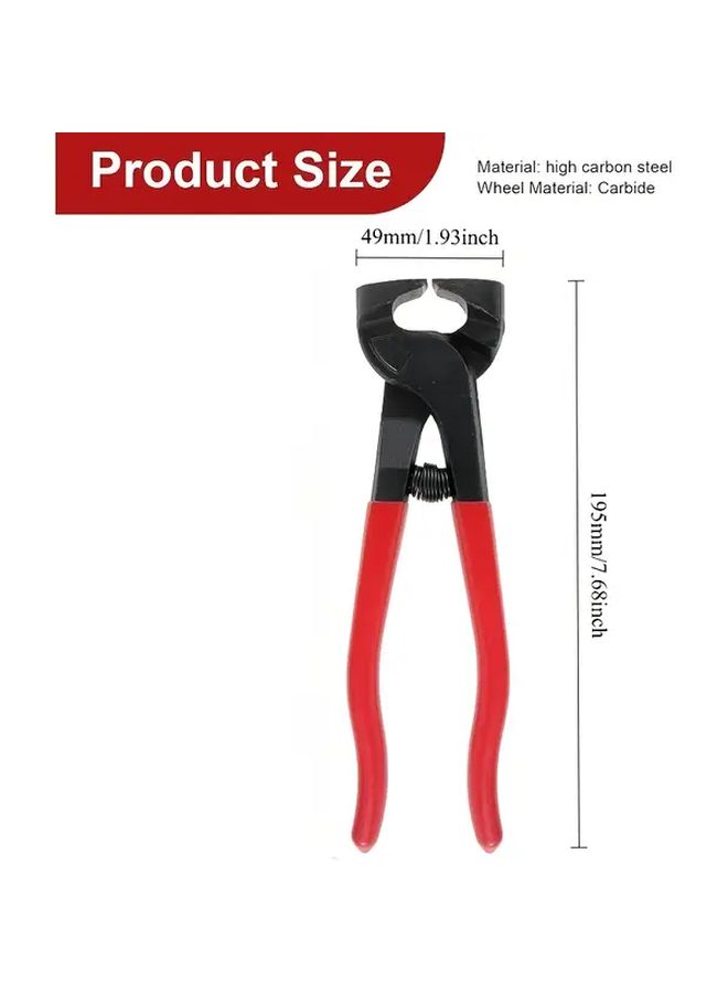 Heavy Duty Glass Tile Pliers With Soft Grip Handle 1pc For Ceramic Stone Metal - Image 2