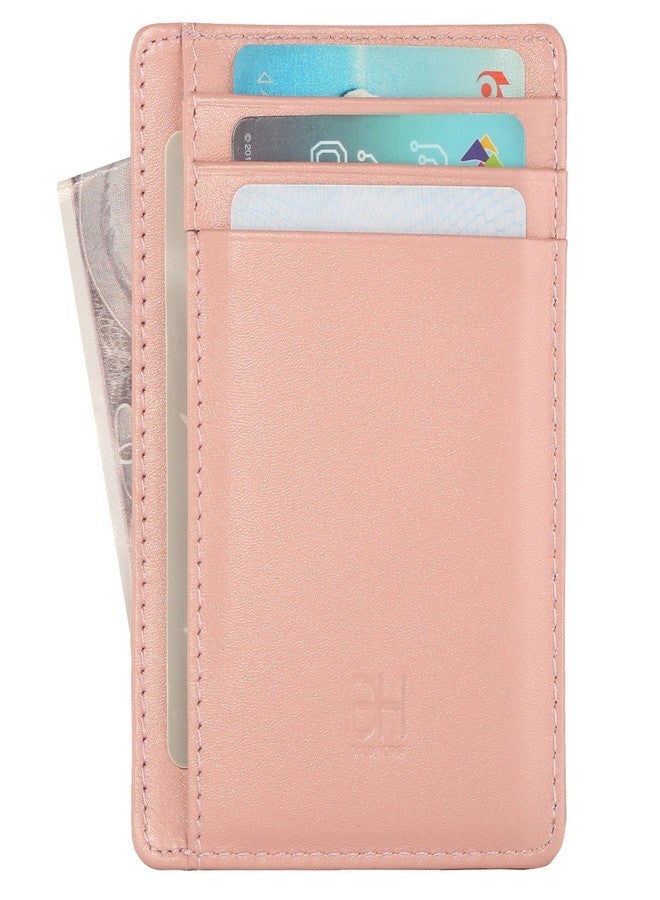GH GOLD HORSE Slim RFID Blocking Card Holder Minimalist Leather Front Pocket Wallet for Women - Image 1