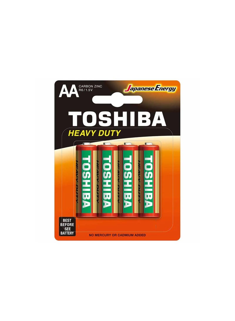 Toshiba Heavy Duty Carbon Zinc Aaa Battery R03 1.5V, Pack Of 20 Pcs