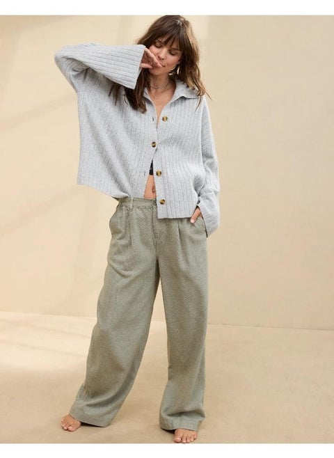Aerie Unreal Ribbed Cardigan