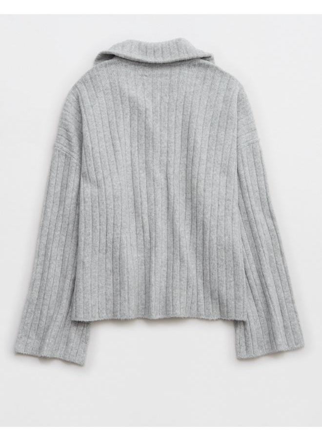 Aerie Unreal Ribbed Cardigan