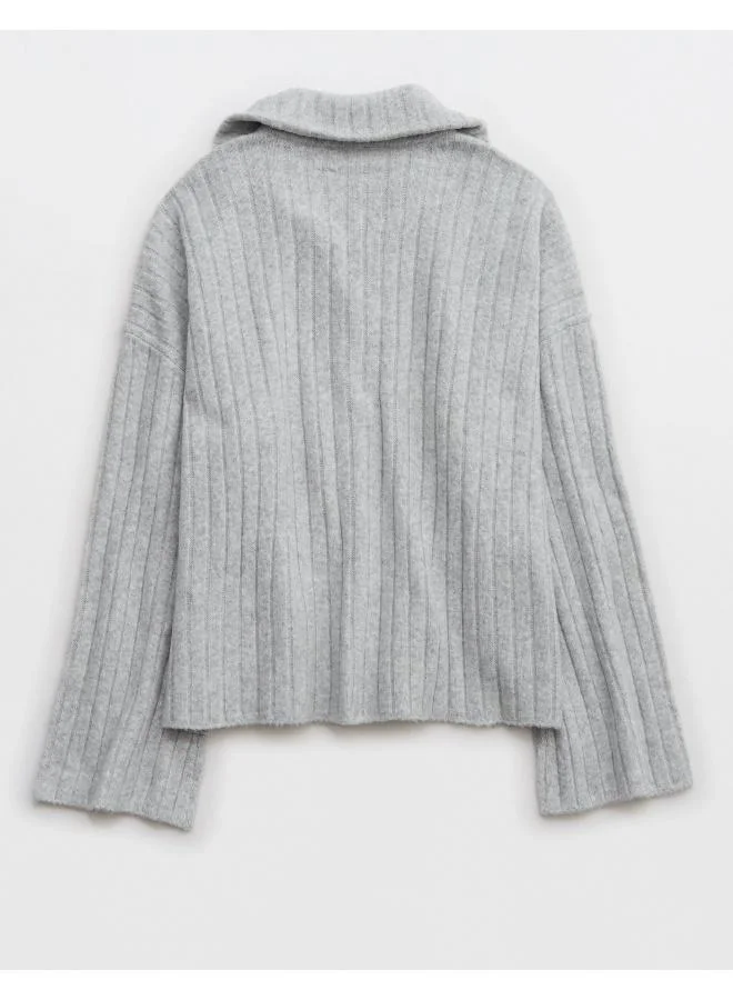 آري من امريكان ايجل Aerie Unreal Ribbed Cardigan
