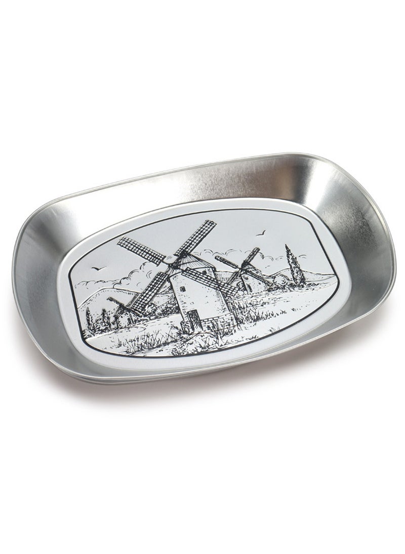 Hanghaijia Tinplate Outdoor Products Camping Tableware, Home Kitchen Fruit Dried Fruit Food Vegetable Storage Tray Fruit Bowls  - Image 1