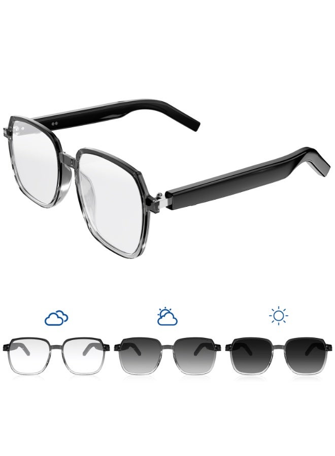 إلترازون M10PRO-C Bluetooth Smart Glasses – Fashion Color-Changing Sunglasses with Magnetic Earphones, UV400 Anti-Blue Lens, TR Frame, 6–7H Music & Calls  - Image 1