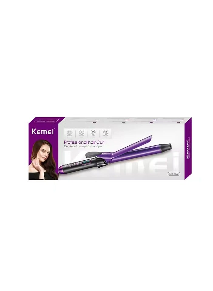 Kemei Professional Hair Curler – Max 410°F 30-Second Heat-Up Ceramic Barrel for Smooth, Long-Lasting Curls Multicolour - Image 5