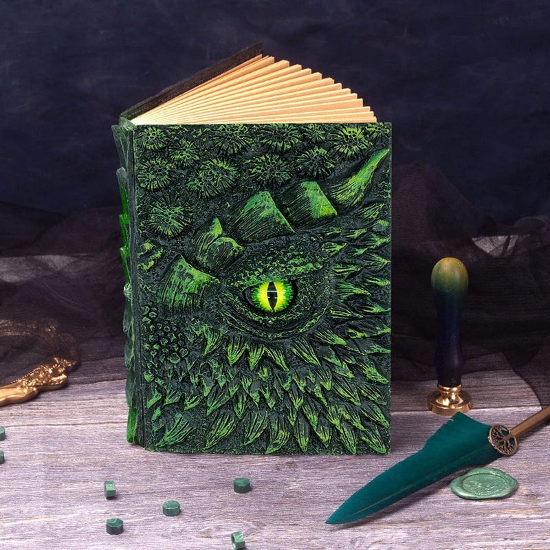 comfrt Embossed Leather Journal Writing Notebook - Antique Handmade, Diary A5 Notepad Sketchbook Travel to Write in, Journal Notebooks Lined Paper Hardcover, Dragon Gifts for Women & Men - Image 2