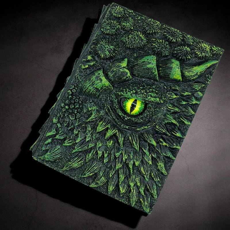 comfrt Embossed Leather Journal Writing Notebook - Antique Handmade, Diary A5 Notepad Sketchbook Travel to Write in, Journal Notebooks Lined Paper Hardcover, Dragon Gifts for Women & Men - Image 4