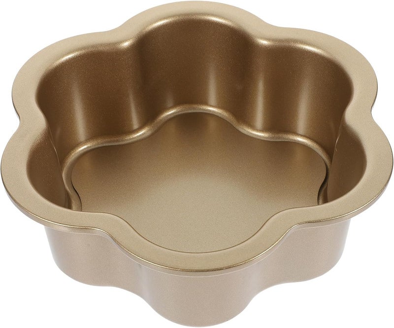 Plum Blossom Blossom Shaped Cake Pan 8-inch Non-stick Detachable Bottom Baking Mold for Floral Cakes and Cheesecakes, Reusable Specialty Bakeware for Home Baking - Image 1