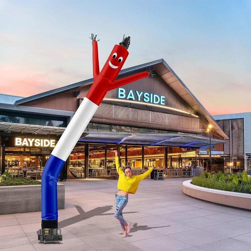 LookOurWay LookOurWay Air Dancers Inflatable Tube Man Attachment  20 Feet Tall Wacky Waving Inflatable Dancing Tube Guy for Business Promotion  Blower Not Included  RedWhiteBlue - Image 4