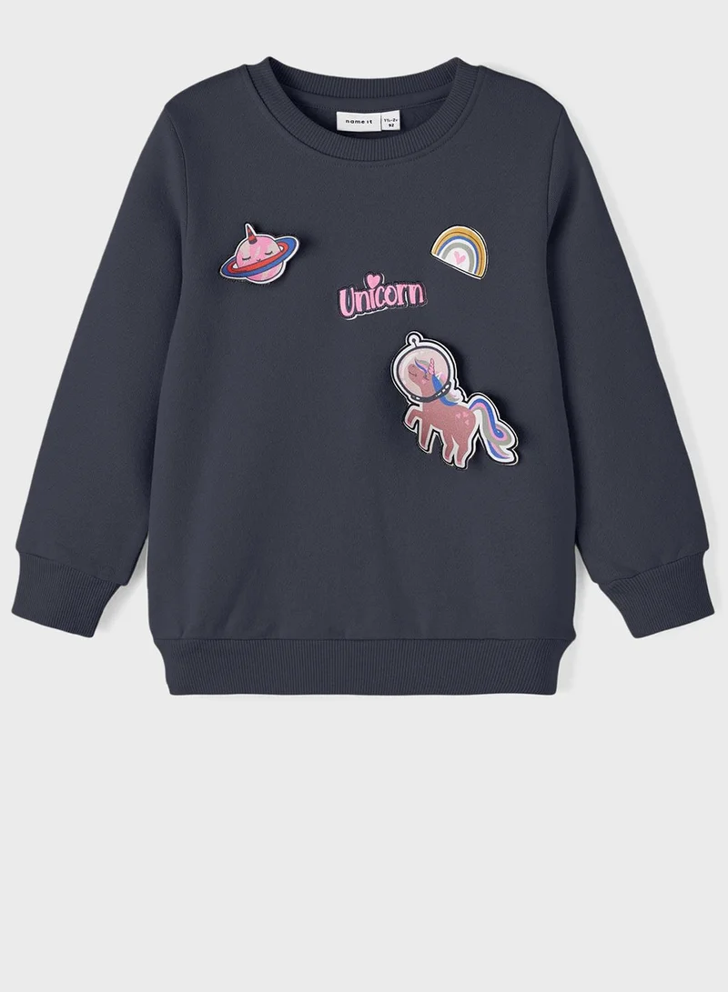 NAME IT Kids Unicorn Sweatshirt
