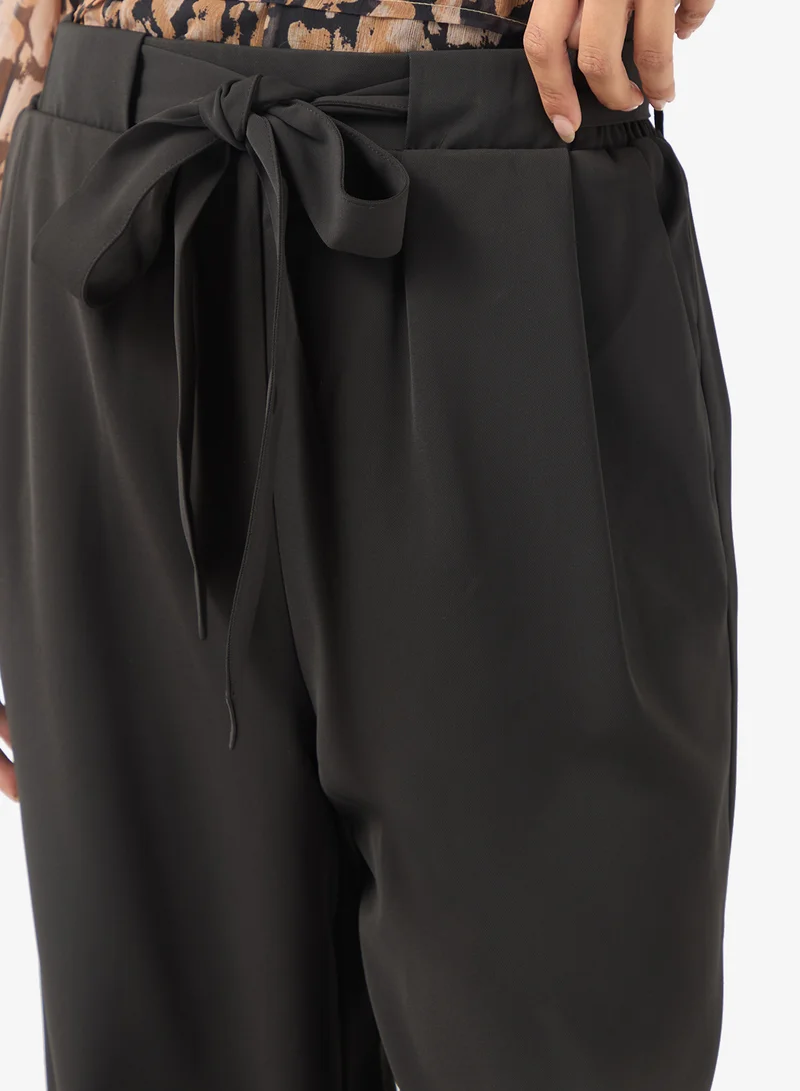 BCBG  Detachable Belt Straight Fit Pants for Women | Best Price UAE