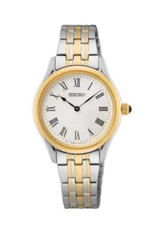 Seiko Ladies' Hand Watch QUARTZ Stainless Band, White Dial SWR070P1 
