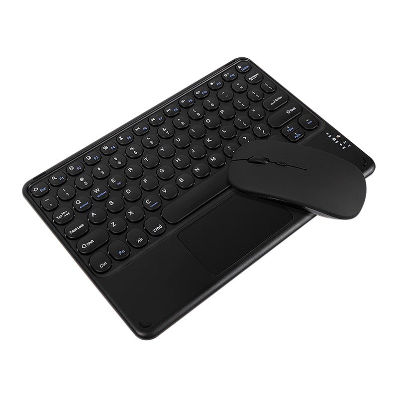 Wireless BT Keyboard: 78 Keys Black Slim Design - Fast 10m Range Quiet Chocolate Buttons Portable Rechargeable Keyboard for Home Office Travel - Image 1