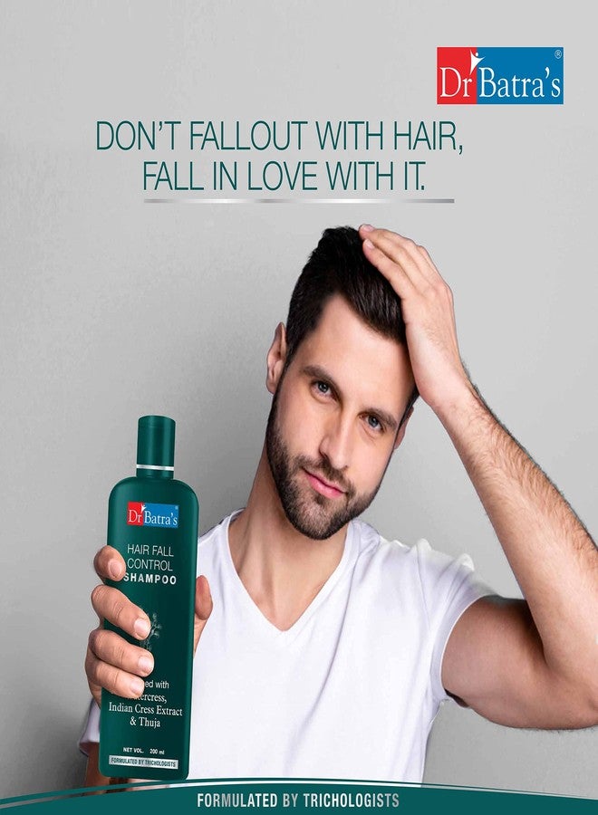 Dr Batra's Hair Fall Control Serum-125 ml, Hairfall Control Shampoo- 200 ml and Hair Oil - 200 ml - Image 2