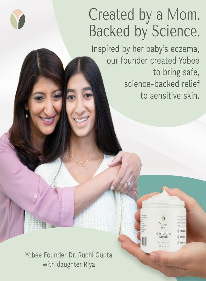 Yobee Body & Face Cream for Dry, Itchy Skin, Eczema & Psoriasis, Dermatologist Formulated, Probiotics, Honey, Turmeric, Vitamins B12 & E, Ceramides, Shea Butter, Fragrance Free, For Kids & Adults - Image 5