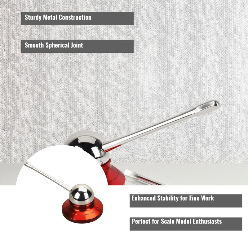 Syyavrrta Precision Metal Hand Stabilizer for Scale Model Building – Sturdy Base Tool with Smooth Spherical Joint for Hobbyists & Miniature Crafters - Image 3