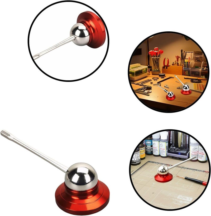 Syyavrrta Precision Metal Hand Stabilizer for Scale Model Building – Sturdy Base Tool with Smooth Spherical Joint for Hobbyists & Miniature Crafters - Image 4