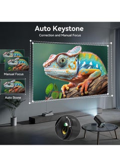 دوسالا "بروجيكتور ميني 4K HY320 – بروجيكتور ذكي بدقة 1080P الأصلية مع أندرويد TV 11.0، واي فاي، بلوتوث، 10000 لومن، وتصحيح تلقائي للزاوية"  - Image 3