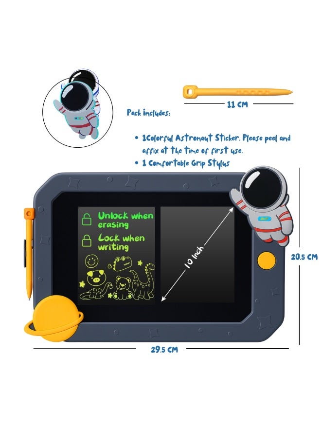 فيو لوحة كتابة LCD مقاس 10 بوصات للأطفال، لوحة رسم تعليمية للأطفال، لوحة كتابة تعليمية مقاس 10 بوصات، لوحة رسم ملونة قابلة للمسح وإعادة الاستخدام، لوحة رسم إلكترونية للأطفال، ألعاب تعليمية للأطفال الصغار، ألعاب تعليمية للأولاد والبنات، لوحة رسم إبداعية بشاشة LCD ملونة وآمنة للعين، مع قلم ستايلس، زر قفل ومحو، مناسبة للمنزل أو المدرسة أو رياض الأطفال، هدايا عيد الميلاد أو توزيعات الحفلات أو جوائز الصف الدراسي - Image 3