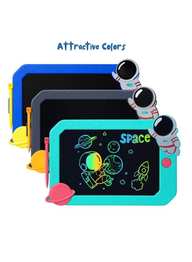 فيو لوحة كتابة LCD مقاس 10 بوصات للأطفال، لوحة رسم تعليمية للأطفال، لوحة كتابة تعليمية مقاس 10 بوصات، لوحة رسم ملونة قابلة للمسح وإعادة الاستخدام، لوحة رسم إلكترونية للأطفال، ألعاب تعليمية للأطفال الصغار، ألعاب تعليمية للأولاد والبنات، لوحة رسم إبداعية بشاشة LCD ملونة وآمنة للعين، مع قلم ستايلس، زر قفل ومحو، مناسبة للمنزل أو المدرسة أو رياض الأطفال، هدايا عيد الميلاد أو توزيعات الحفلات أو جوائز الصف الدراسي - Image 4