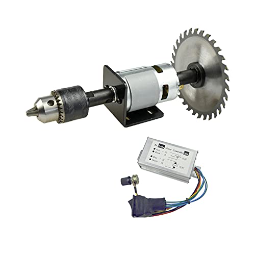 CHANCS آلة المنشار الدائري CHANCS 775 موتور كهربائي DC 24V 12000RPM عمود مزدوج المخرج منشار حفر DIY مع وحدة تحكم سرعة PWM - Image 1