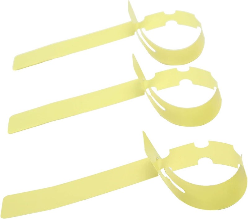 Mihey 200 Pcs Yellow Plastic Plant Tags with a Marker Pen, Wrap Around Hanging Tree Tags Nursery Garden Labels Waterproof Nursery Garden Stakes, 2x20cm - Image 4