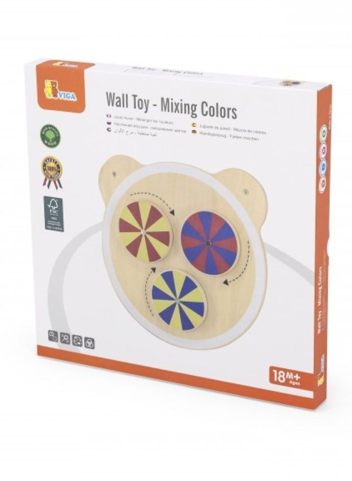 Viga Wooden Wall Toy – Fun & Interactive Color Mixing Puzzle  - Image 1