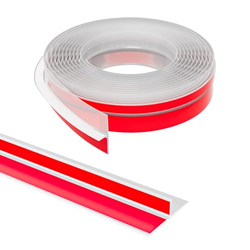 Elvone T-Shaped Door Draft Stopper, 1.37 in x 20 Ft Silicone Seal Strip for Windows Gaps, Weather Stripping Seal Strip Shower Sweep, Clear - Image 1