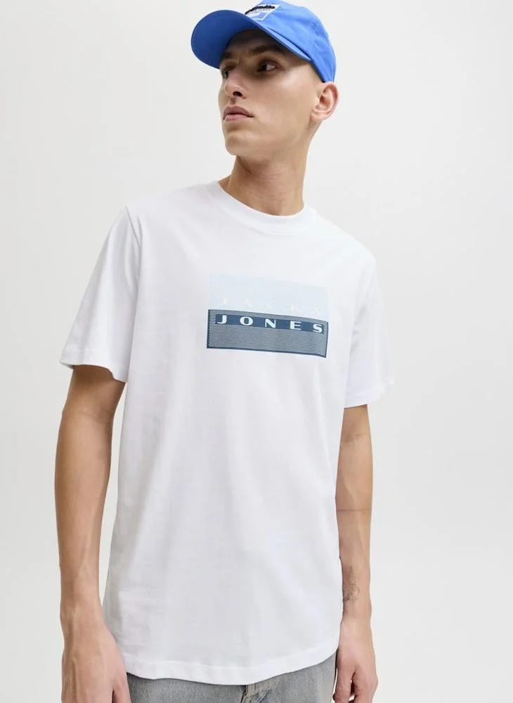 JACK & JONES  Graphic Crew Neck T-Shirt for Men | Best Price UAE
