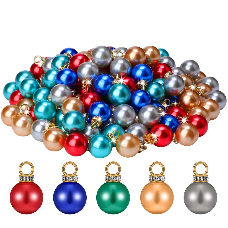 Kathfly Mini Multicolor Christmas Ball Ornaments Small Vintage Ball Ornaments for Christmas Tree Plastic Decoration for Seasonal Decor Party Holiday Indoor Wedding Decor 06 Inch160 Pcs