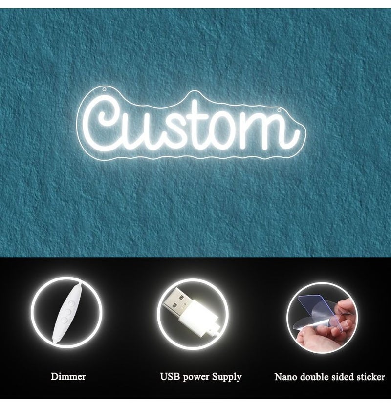 Warm White Custom Neon Sign For Wedding Bar Bedroom Home Party Gift - Image 2