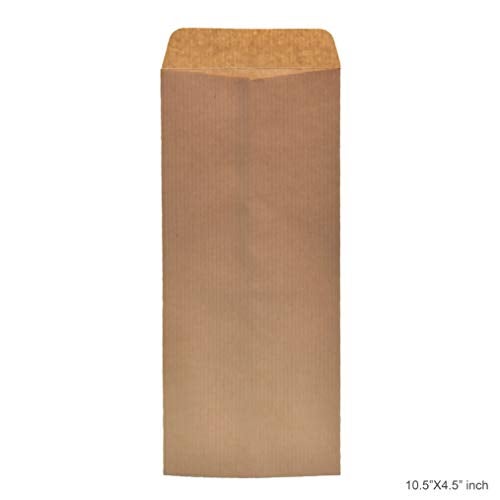 Cubic 10.5" X 4.5" Brown Cheque Envelopes | Pack of 200 | Durable & Versatile Envelopes for Secure Mailing, Office Use, Banking, and Document Storage - Image 1
