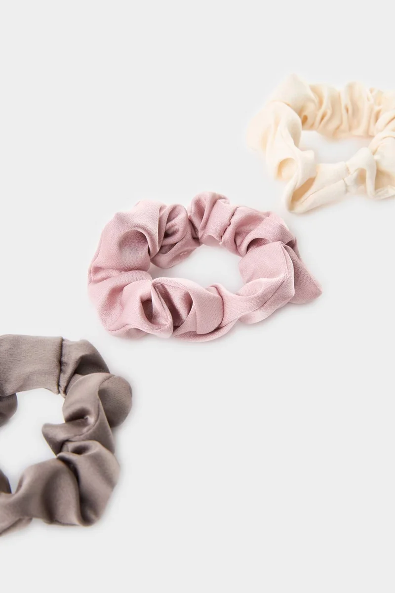 ديفاكتو Woman 3 piece Satin Scrunchies