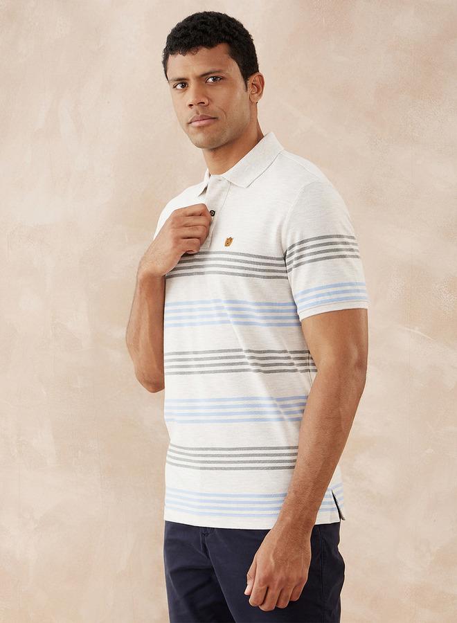 Fahrenheit Striped Polo T-shirt - Image 3