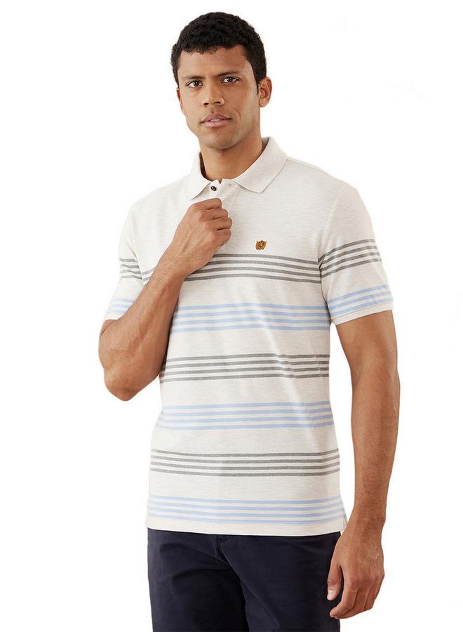 Fahrenheit Striped Polo T-shirt - Image 1