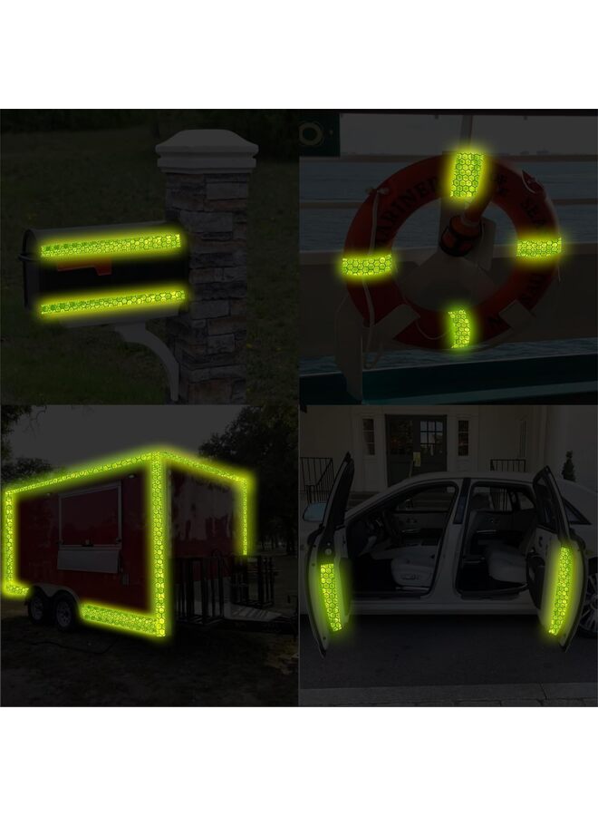Reflective Tape Shiny Fade-Resistant Reflective Outdoor Waterproof Strong Adhesive Safety Warning Reflector Visible Tape for Trailers, Trucks and Bikes - Image 5