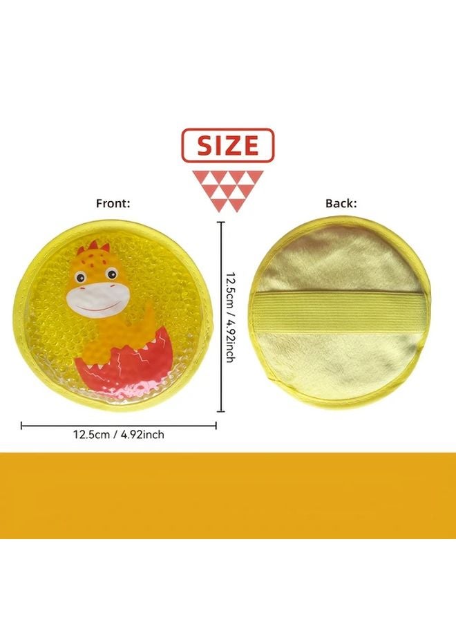 حقيبة ضغط ساخن بارد قابلة لإعادة الاستخدام بنمط الديناصور الأخضر للوجه والمرفق والجسم - Image 4