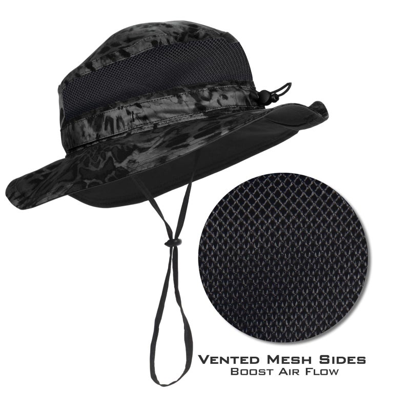 Kastking KastKing Sol Armis UPF 50 Boonie Hat - Sun Protection, Fishing, Beach & Hiking Hat, Paddling, Rowing, Kayaking Hat,Blackout - Image 4