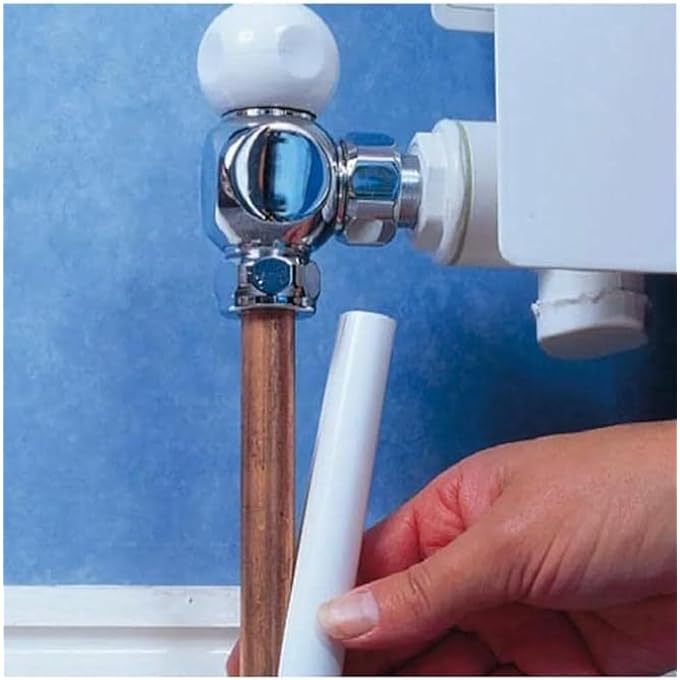 16X RADIATOR PIPE COVER WHITE RADIATOR GUARD SLEEVES CENTRAL HEATING CLASSIC STYLE EASY TO INSTALL CUT TO LENGTH AND NO NEED TO REMOVE PIPES PAINTING OR MESS - Image 1