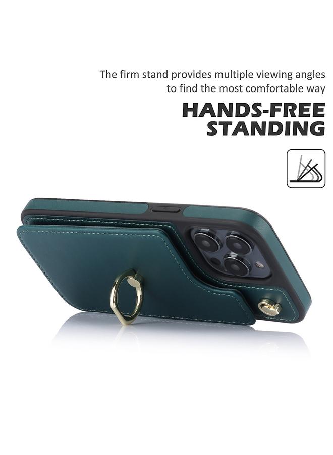 زبون حافظة هاتف iPhone 11 YM005 بملمس الجلد وحقيبة بطاقات مع حبل طويل - Image 5