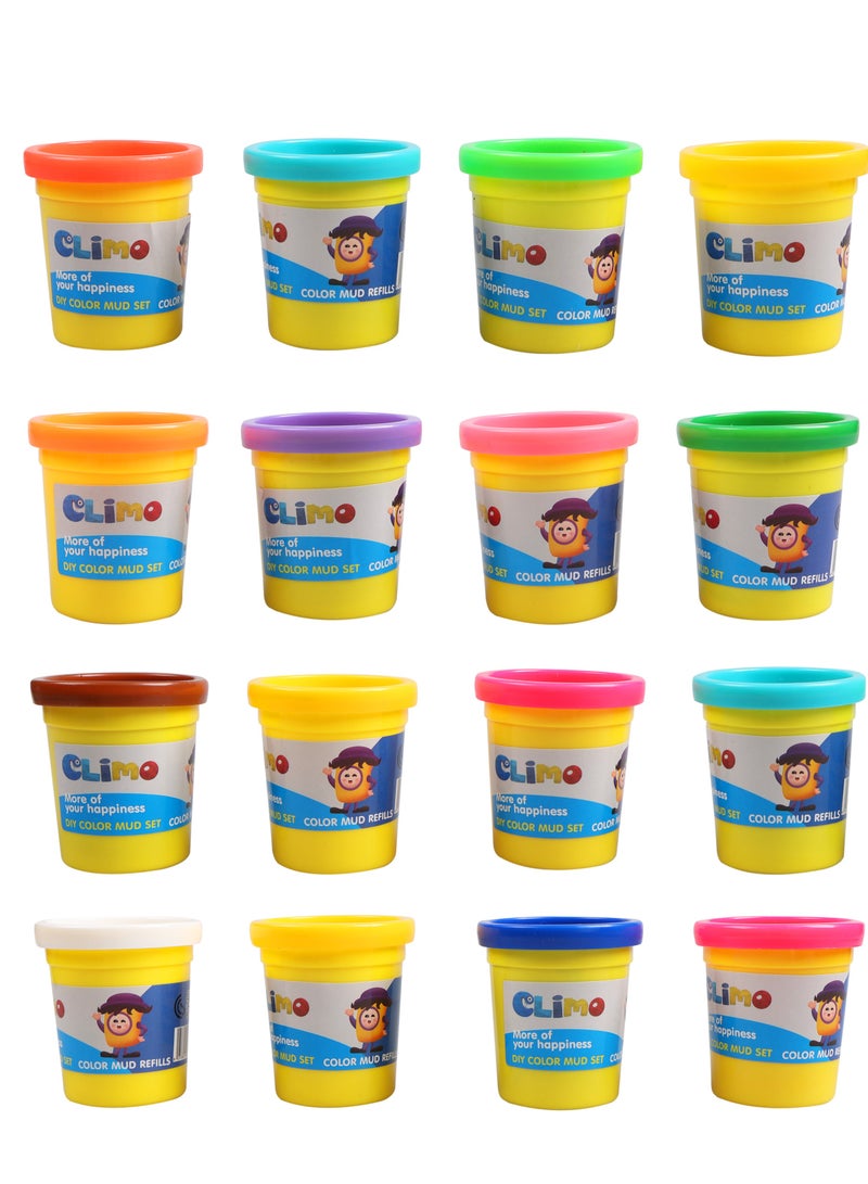 كلايمو - مجموعة صنع الصلصال الملون الطري للأطفال - ٤ علب من خمس نماذج بشكل عشوائي - Image 2