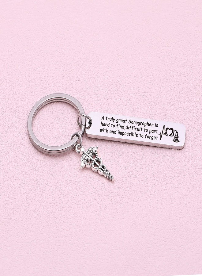 Nothers ASANHAO Sonographer Jewelry Radiographer Keychain X-Ray Technician Gift Radiologic Tech Gift Radiology Technologist Jewelry Ultrasound tech Keychain (Sonographer Keychain) - Image 5