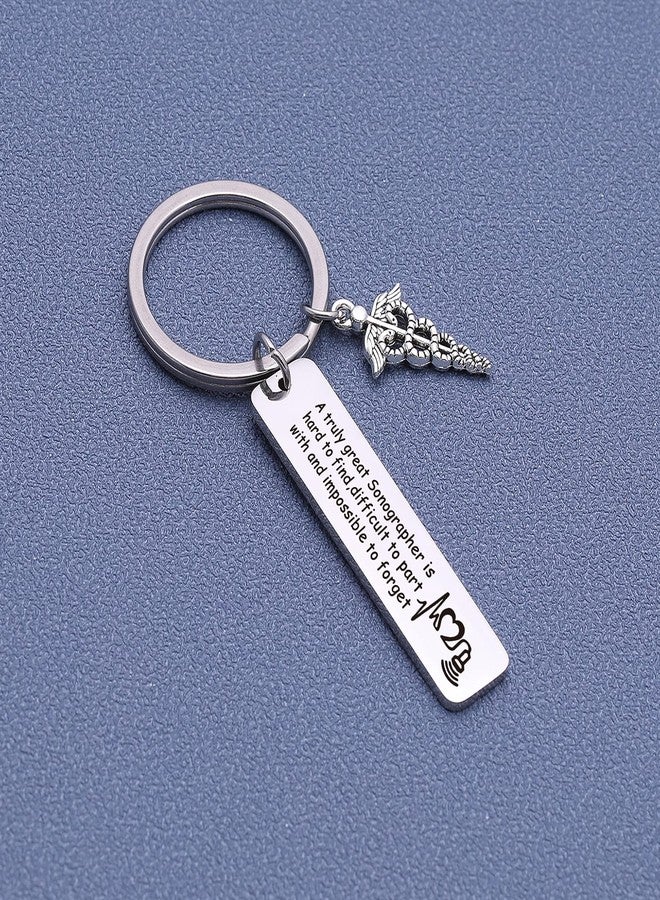 Nothers ASANHAO Sonographer Jewelry Radiographer Keychain X-Ray Technician Gift Radiologic Tech Gift Radiology Technologist Jewelry Ultrasound tech Keychain (Sonographer Keychain) - Image 4
