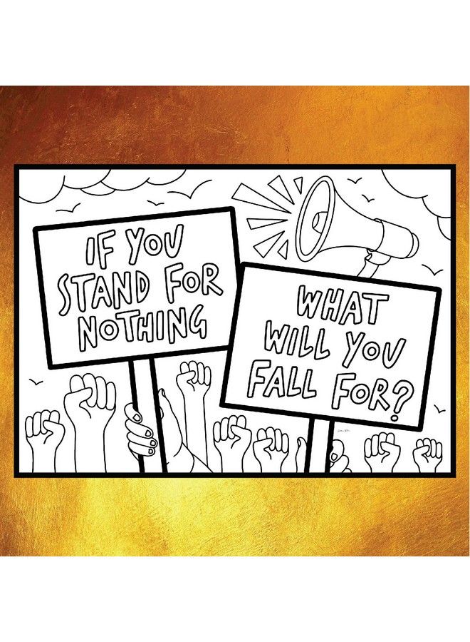 Coloring Broadway Hamilton ; “Rise Up” Collection ; Coloring Pages By Coloring Broadway ; Hand Drawn Illustrations Printed On Matte Card Stock (8.5" X 11") Set Of 4 Individual Pages - Image 5