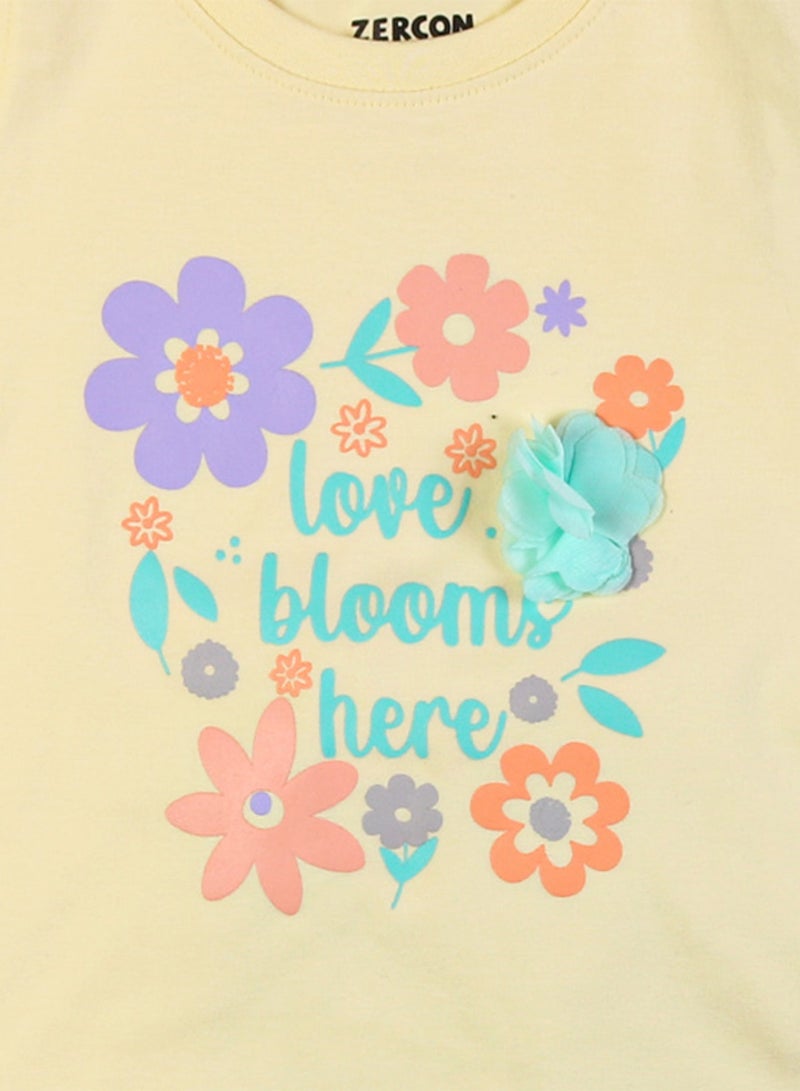 Zercon Summer Pajama Set for Girls 7321 - Image 2