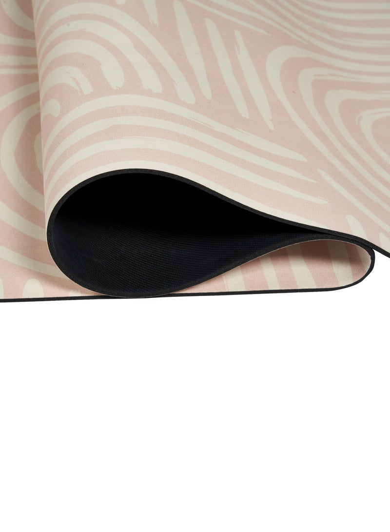 Prickly Pear Prickly Pear Beige Rollable 4mm Non-Slip Yoga Mat with Carry Strap/Stretching Tool - Premium Exercise Mat  - Image 4