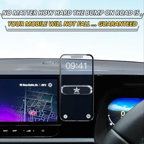 Blackstar MX1 Magnetic Mobile Phone Holder for Car Dashboard/Bike/Home/Office - has Strong & Safe Magnets -Car Phone Mount Stand-Compatible with All Mobiles (MAGSAFE Incompatible) - Image 3