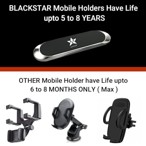Blackstar MX1 Magnetic Mobile Phone Holder for Car Dashboard/Bike/Home/Office - has Strong & Safe Magnets -Car Phone Mount Stand-Compatible with All Mobiles (MAGSAFE Incompatible) - Image 2