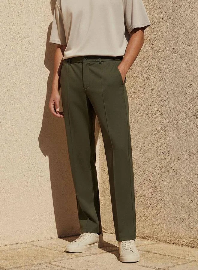 ايكونيك Iconic Men Relaxed Fit Formal Trousers