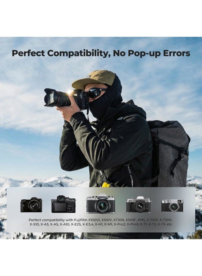 K&F Concept بطارية قابلة لإعادة الشحن مباشرة K&F Concept NP-W126 NP-W126S سعة 1050 مللي أمبير مع منفذ USB-C، متوافقة مع Fujifilm X100VI، X100V، XS10، XT30، XT30 II، XT20، XE4، A5، عبوة من 2 بطاريات - Image 4